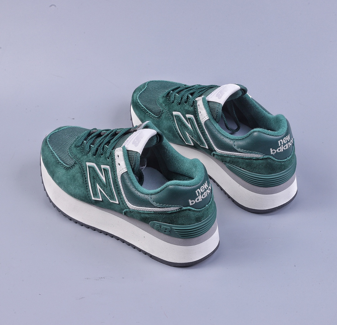 New Balance WL574 ZAG series material details shoe label processing is full