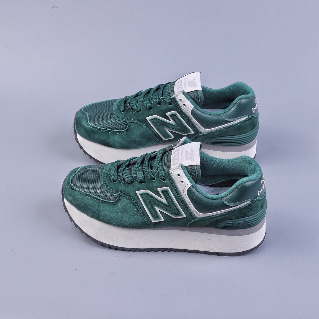 New Balance WL574 ZAG series material details shoe label processing is full