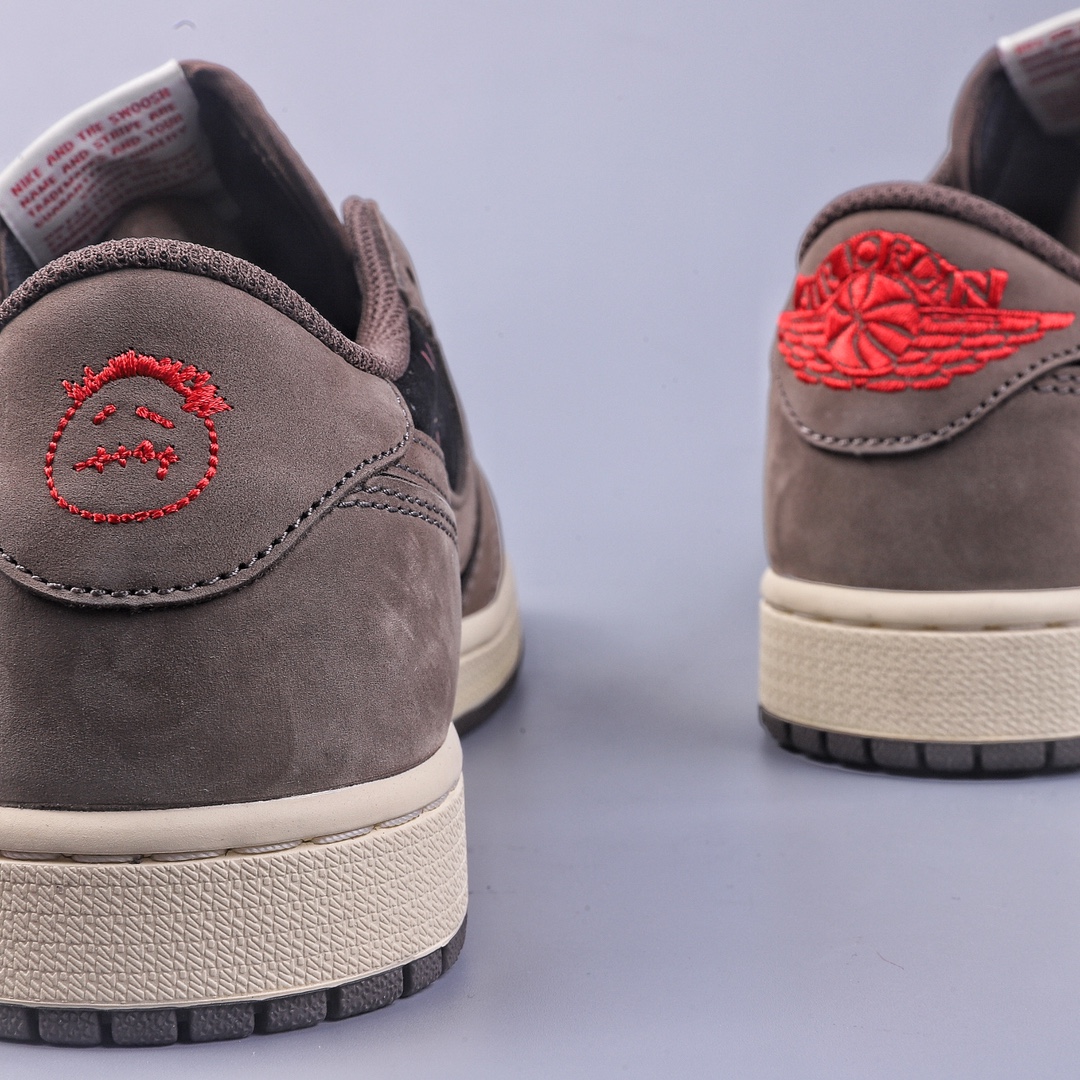 280 G版Travis Scott x Air Jordan AJ1 Low OG SP TS联名深棕倒钩低帮 CQ4277-001