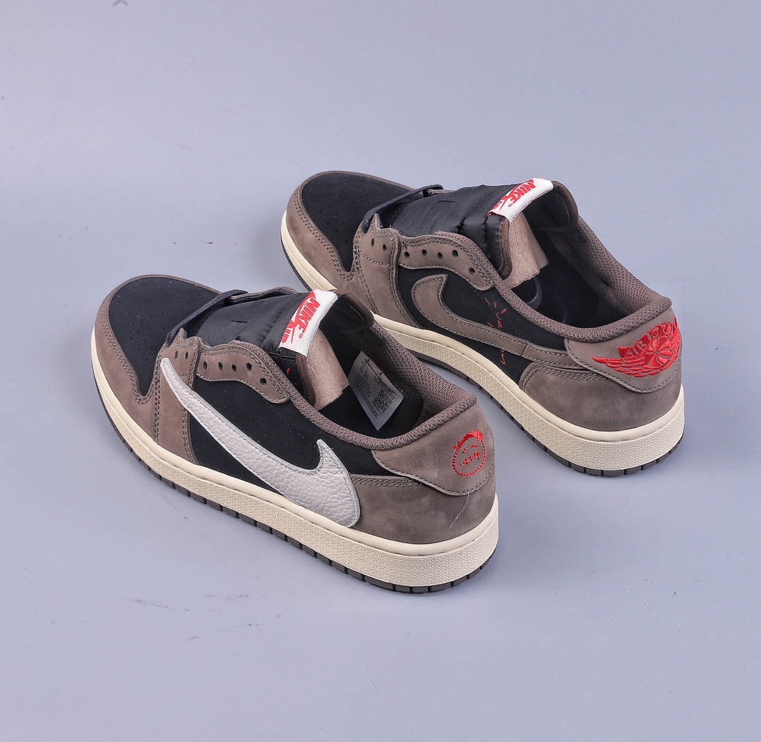280 G版Travis Scott x Air Jordan AJ1 Low OG SP TS联名深棕倒钩低帮 CQ4277-001