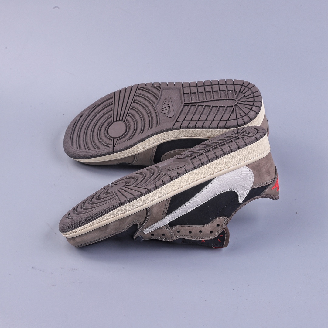 280 G版Travis Scott x Air Jordan AJ1 Low OG SP TS联名深棕倒钩低帮 CQ4277-001