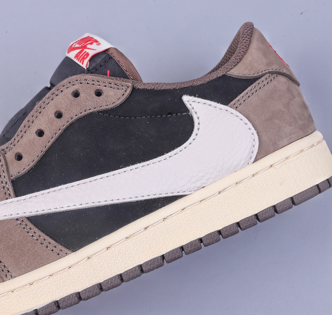 280 G版Travis Scott x Air Jordan AJ1 Low OG SP TS联名深棕倒钩低帮 CQ4277-001
