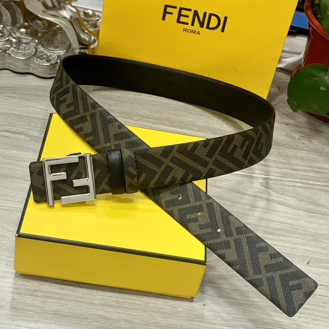 FENDI芬迪专柜同款宽4.0CM双