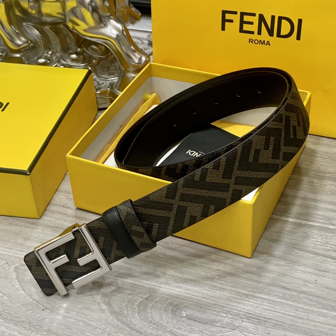 FENDI芬迪专柜同款宽4.0CM双