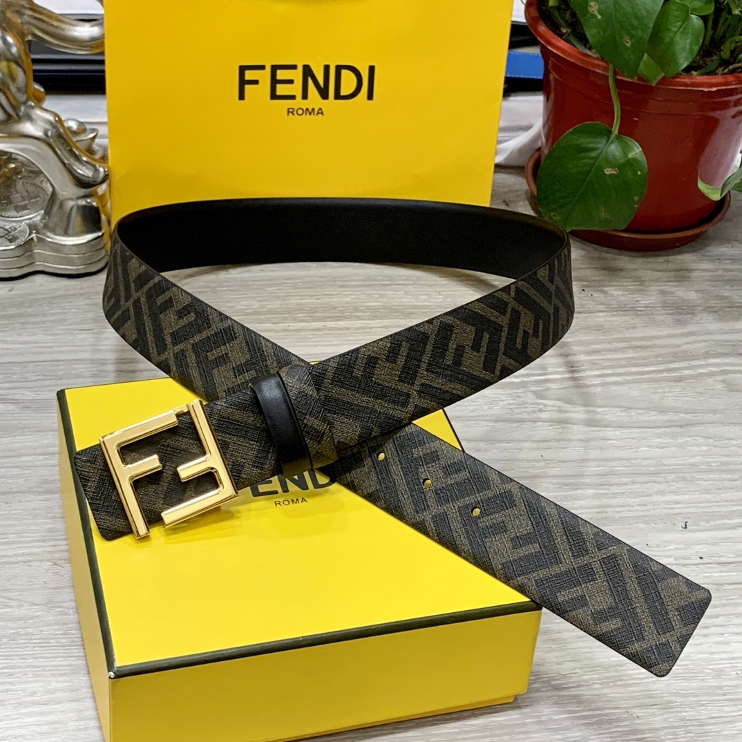 FENDI芬迪专柜同款宽4.0CM双