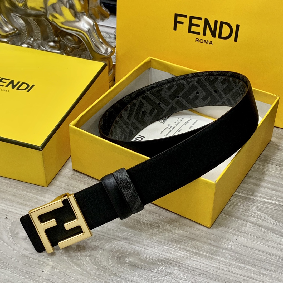 FENDI芬迪专柜同款宽4.0CM双