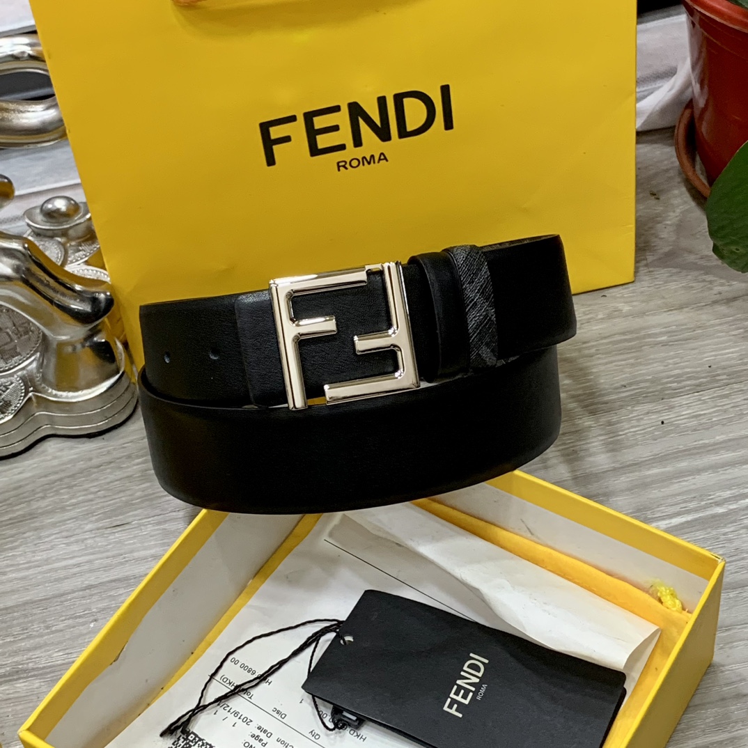 FENDI芬迪专柜同款宽4.0CM双