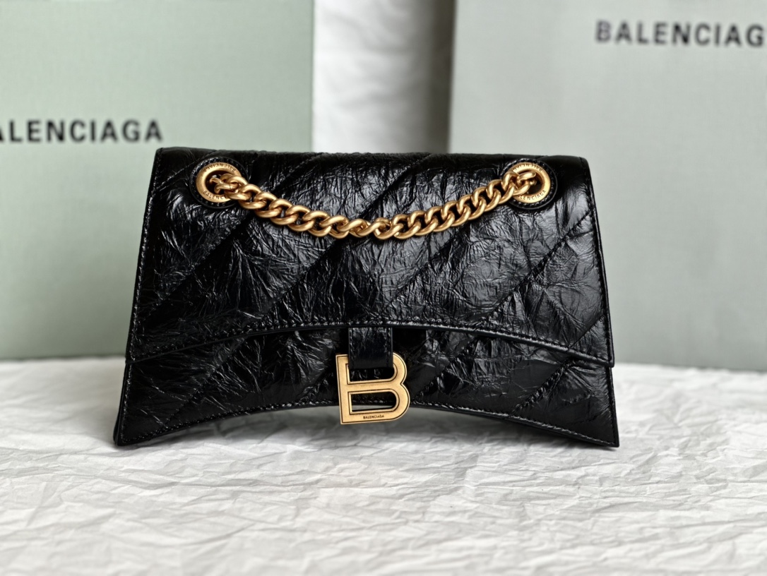 Balenciaga Borsette Borse Crossbody & Borse a Tracolla Nero Hardware oro Pelle di vitello bovina Collezione Autunno/Inverno Catene