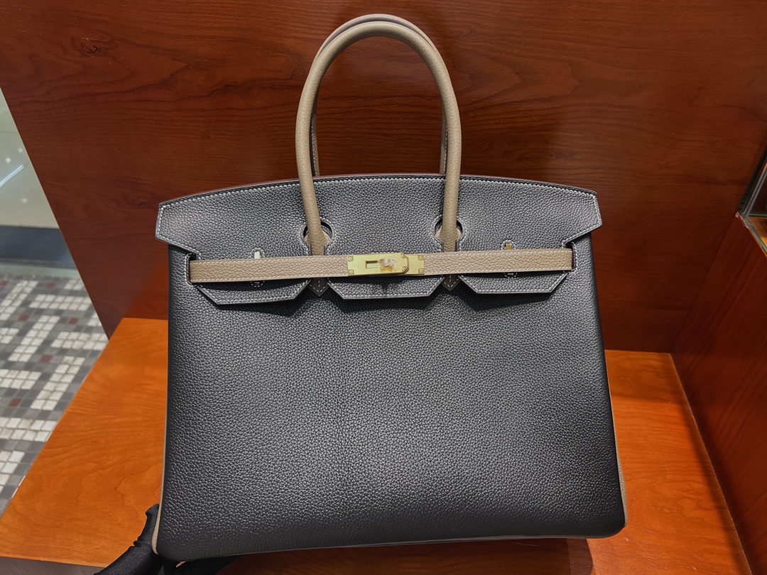Hermes Birkin Bags Handbags Replica For Cheap
 Black Elephant Grey
