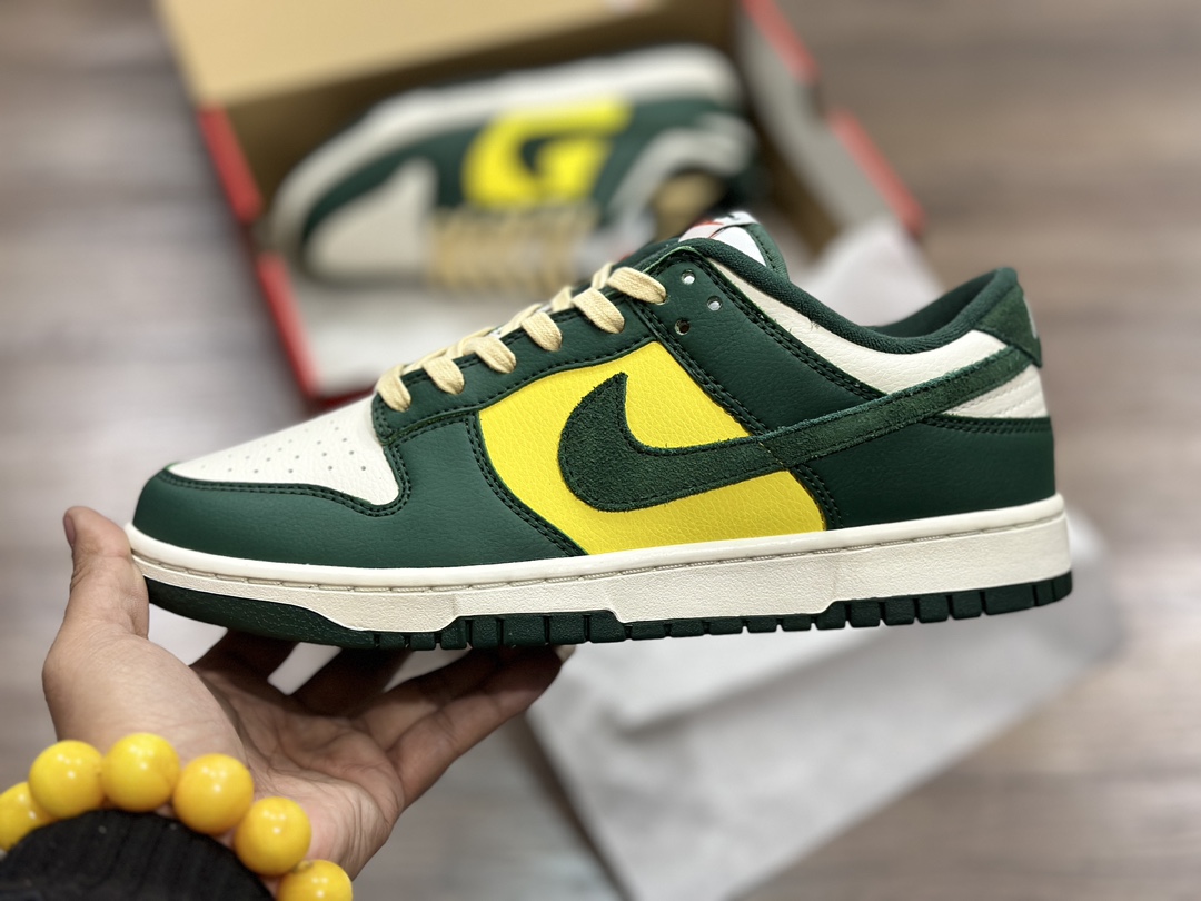 300 NIKE SB Dunk Low 黄绿 低帮休闲运动鞋 FD0350-133