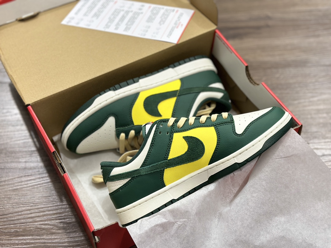 300 NIKE SB Dunk Low 黄绿 低帮休闲运动鞋 FD0350-133