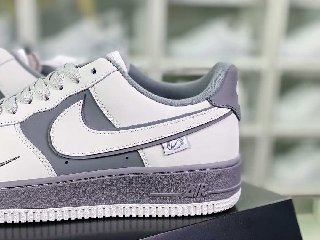 240  Air Force 1 '07 Low QS”Grey/Dark Grey Mini Swoosh”空军一号DB3301-033