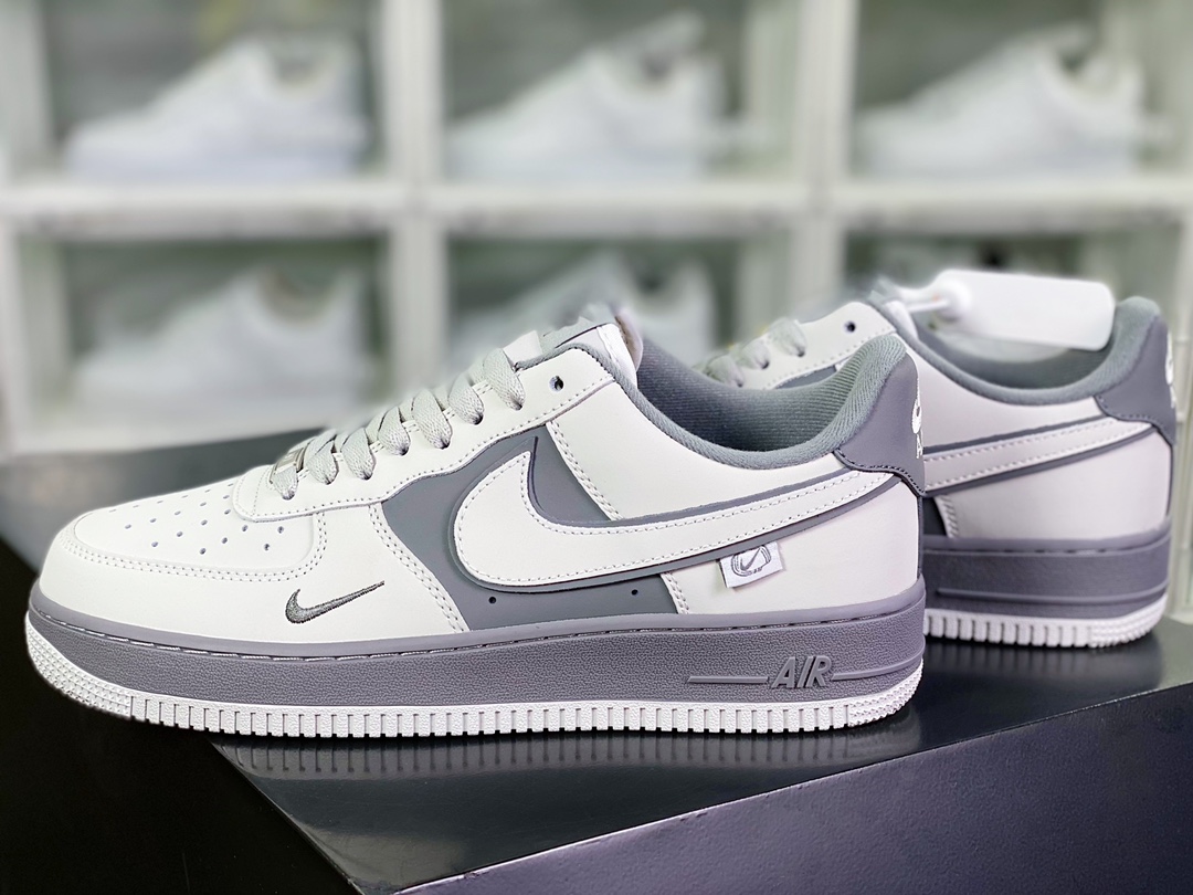 240  Air Force 1 '07 Low QS”Grey/Dark Grey Mini Swoosh”空军一号DB3301-033