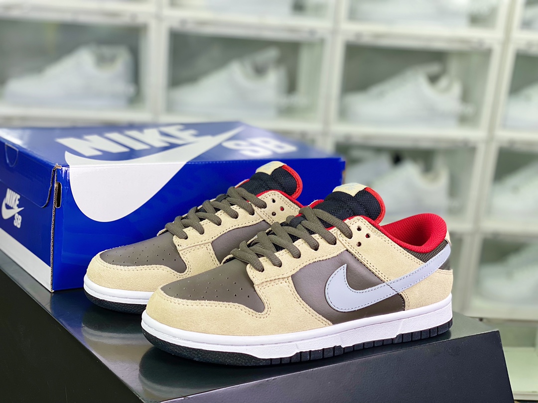 280 SB Dunk Low Premium”Dark Chocolate Linen”扣篮系列低帮休“亚麻黄暗棕巧克力”313170-203