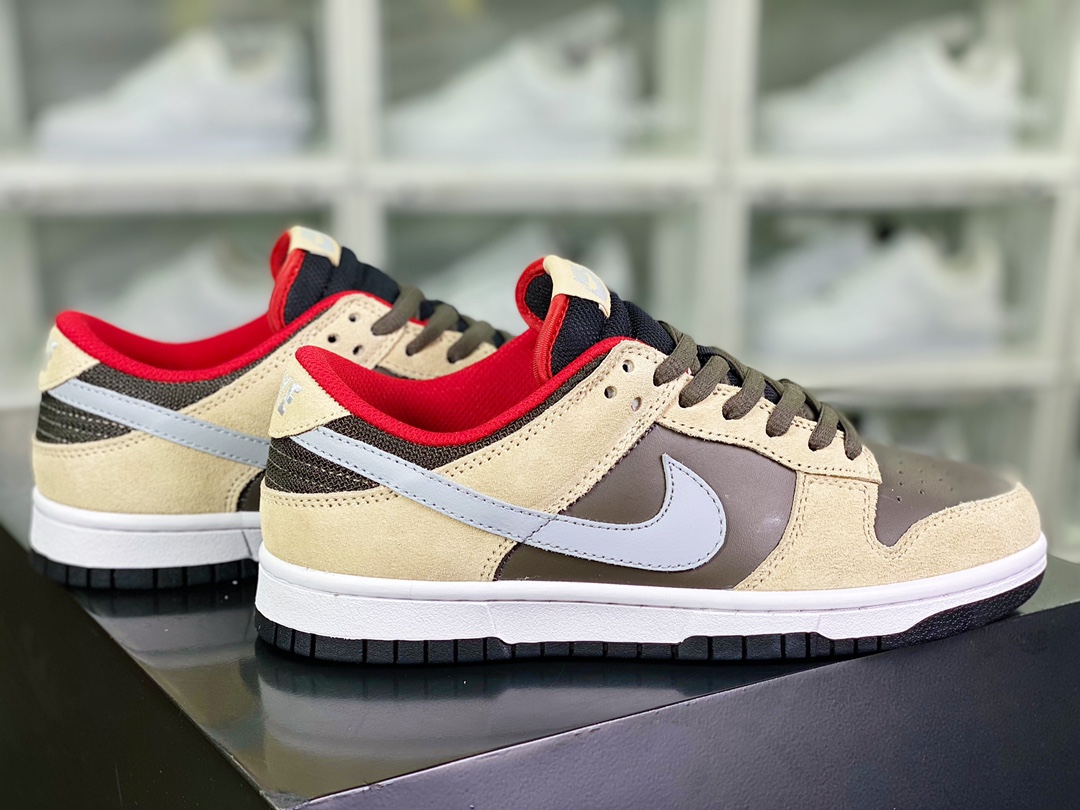280 SB Dunk Low Premium”Dark Chocolate Linen”扣篮系列低帮休“亚麻黄暗棕巧克力”313170-203