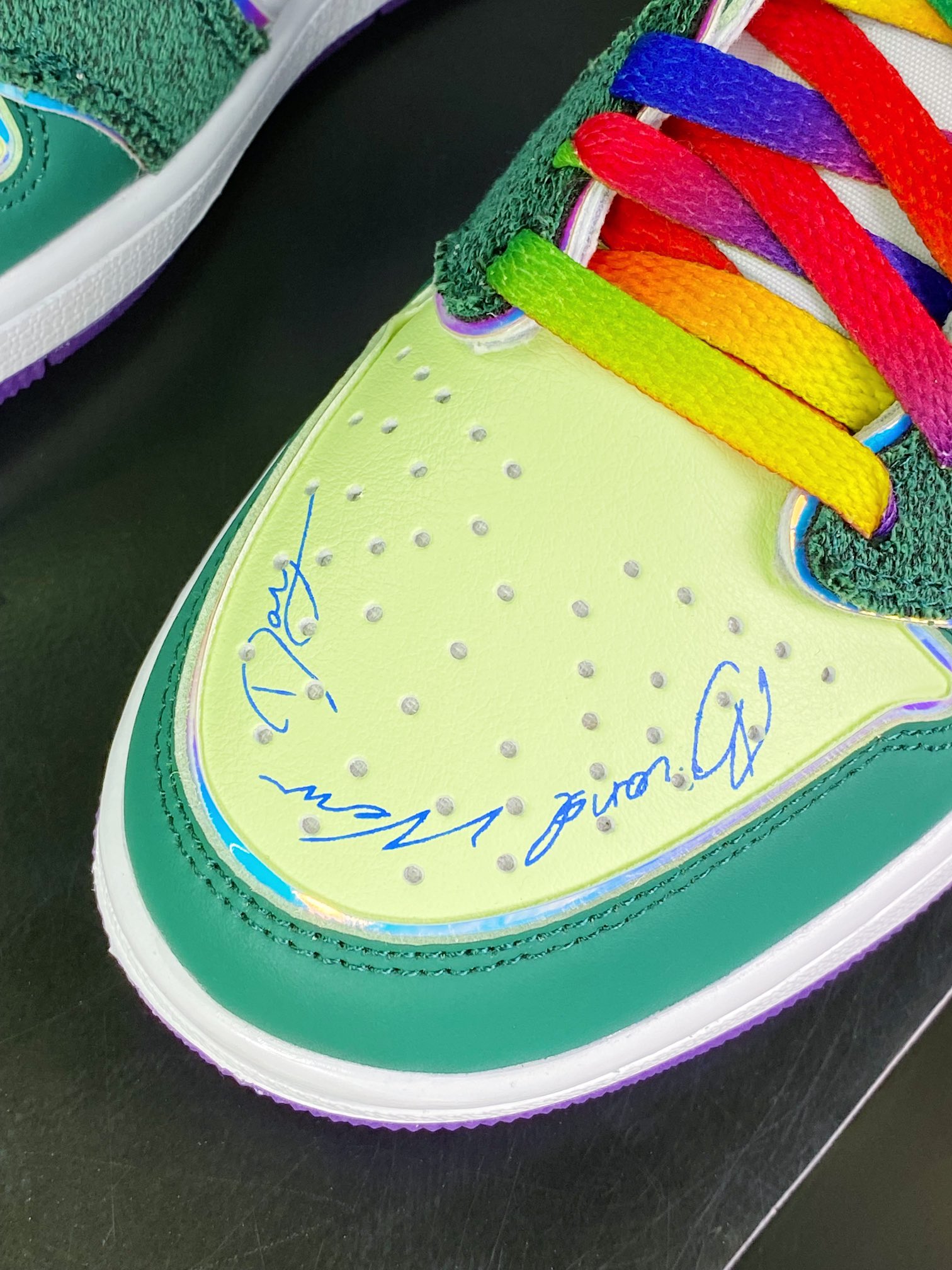 240  Air Jordan 1 Retro Low OG”Doernbecher 2023”AJ1乔丹一代低帮“慈善绿紫”FD9665-351