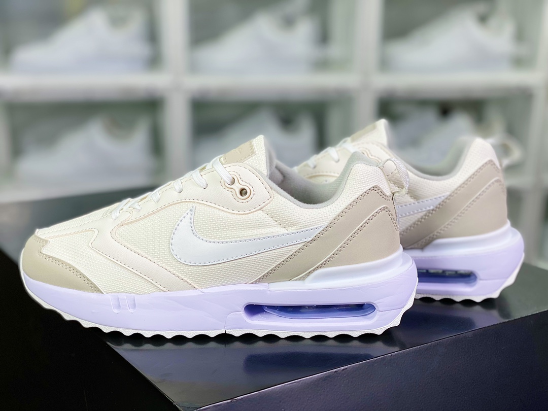 220 Air Max Dawn”Phantom Light Bone”黎明系列低帮气垫“奶油白骨白杏灰”DM8261-001