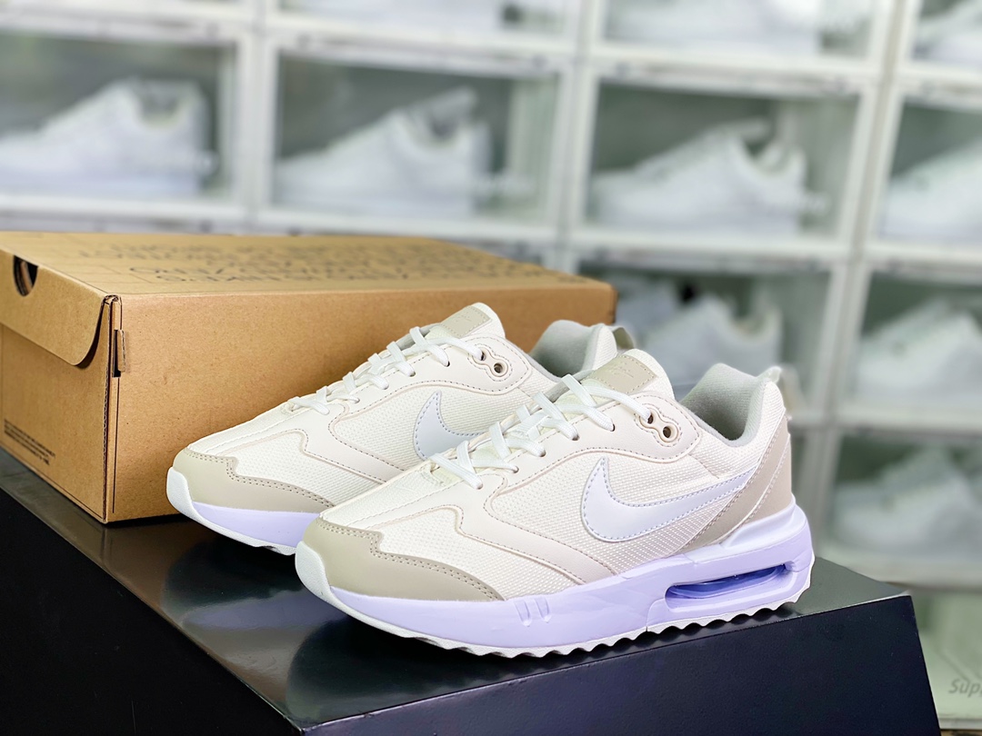 220 Air Max Dawn”Phantom Light Bone”黎明系列低帮气垫“奶油白骨白杏灰”DM8261-001