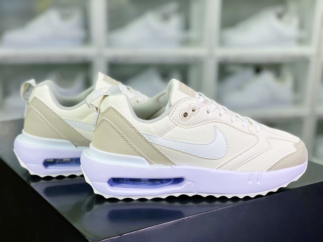 220 Air Max Dawn”Phantom Light Bone”黎明系列低帮气垫“奶油白骨白杏灰”DM8261-001