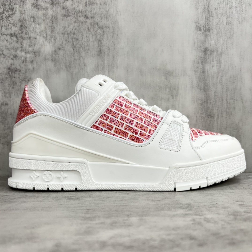 新款上架 Louis*Vuitto* LV Trainer 最新涂鸦走秀款 大底和面料私模 绝对下血本费心思的一款鞋子 6
