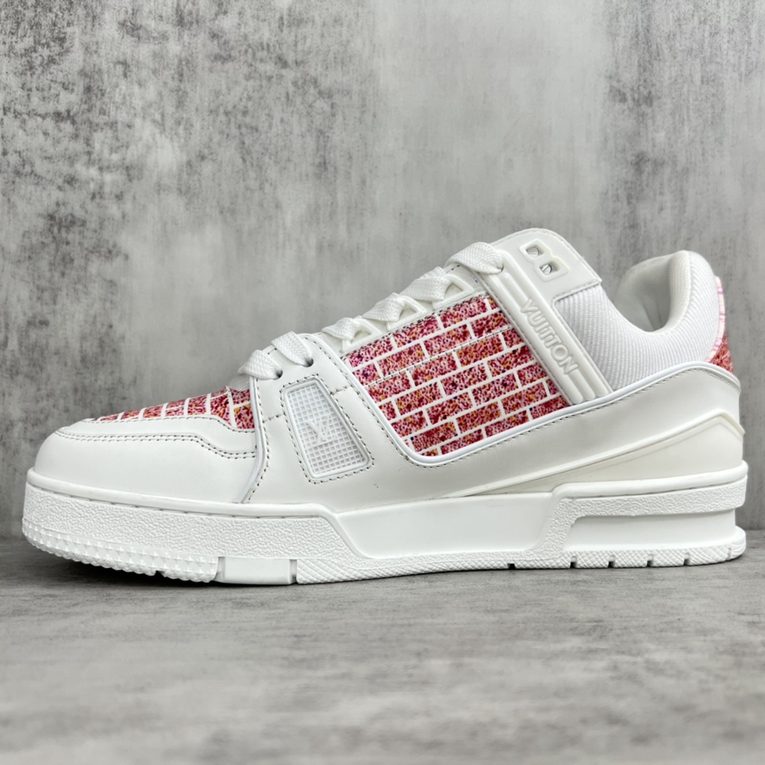 新款上架 Louis*Vuitto* LV Trainer 最新涂鸦走秀款 大底和面料私模 绝对下血本费心思的一款鞋子 7