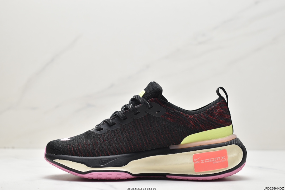 170 耐克NIKE ZOOMX INVINCIBLE RUN FK3 短跑马拉松系带慢跑鞋DR2615-401