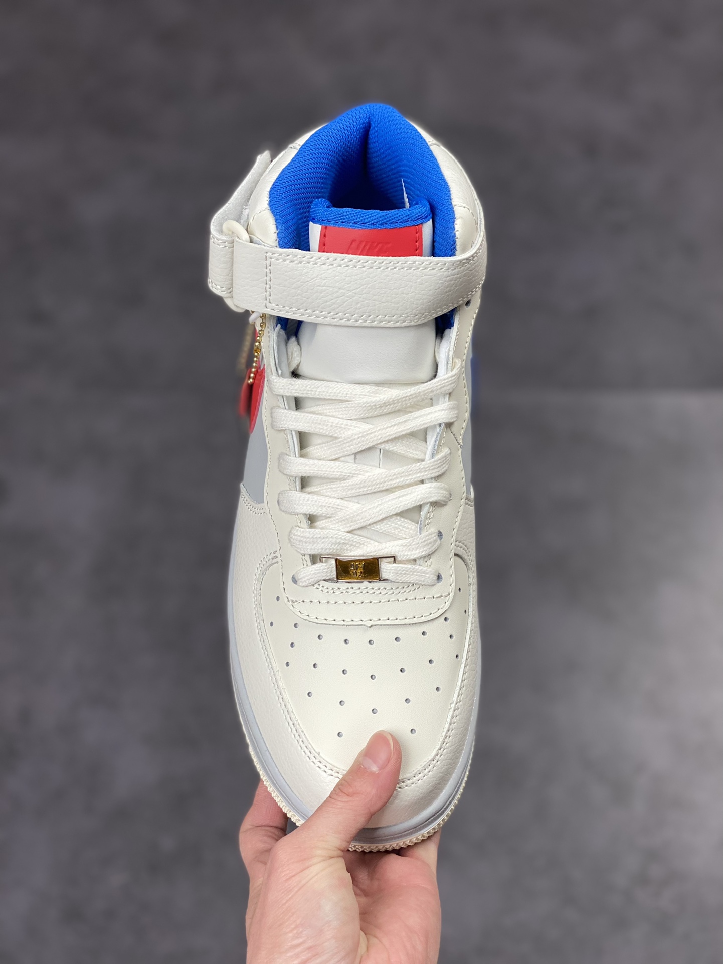 250 Nike Air Force 1 Mid 07 宝蓝红大白兔奶糖 CW0088-928