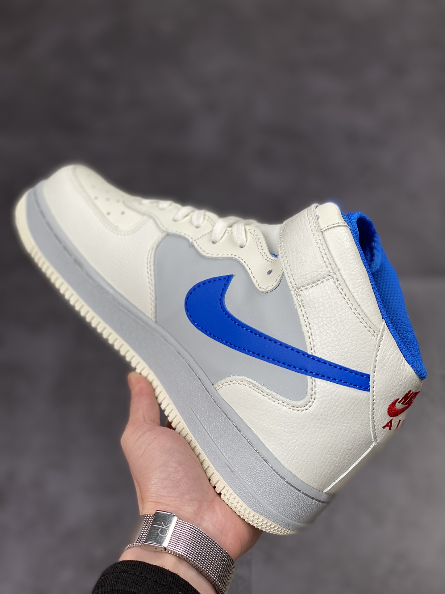 250 Nike Air Force 1 Mid 07 宝蓝红大白兔奶糖 CW0088-928