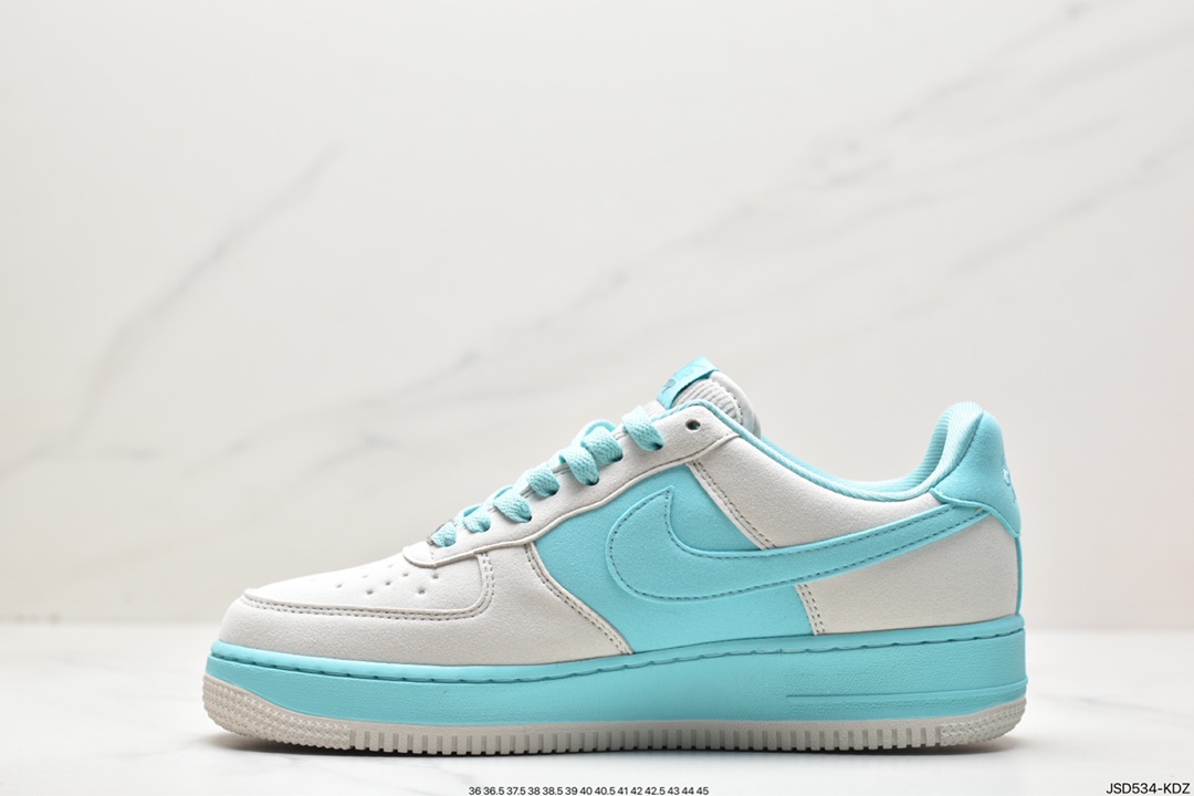 Tiffany & Co. x Nike Air Force 1 Low SP”1837” Air Force One classic low-top all-match casual sports shoes ”Joint Black Tiffany Blue” DZ1382-003