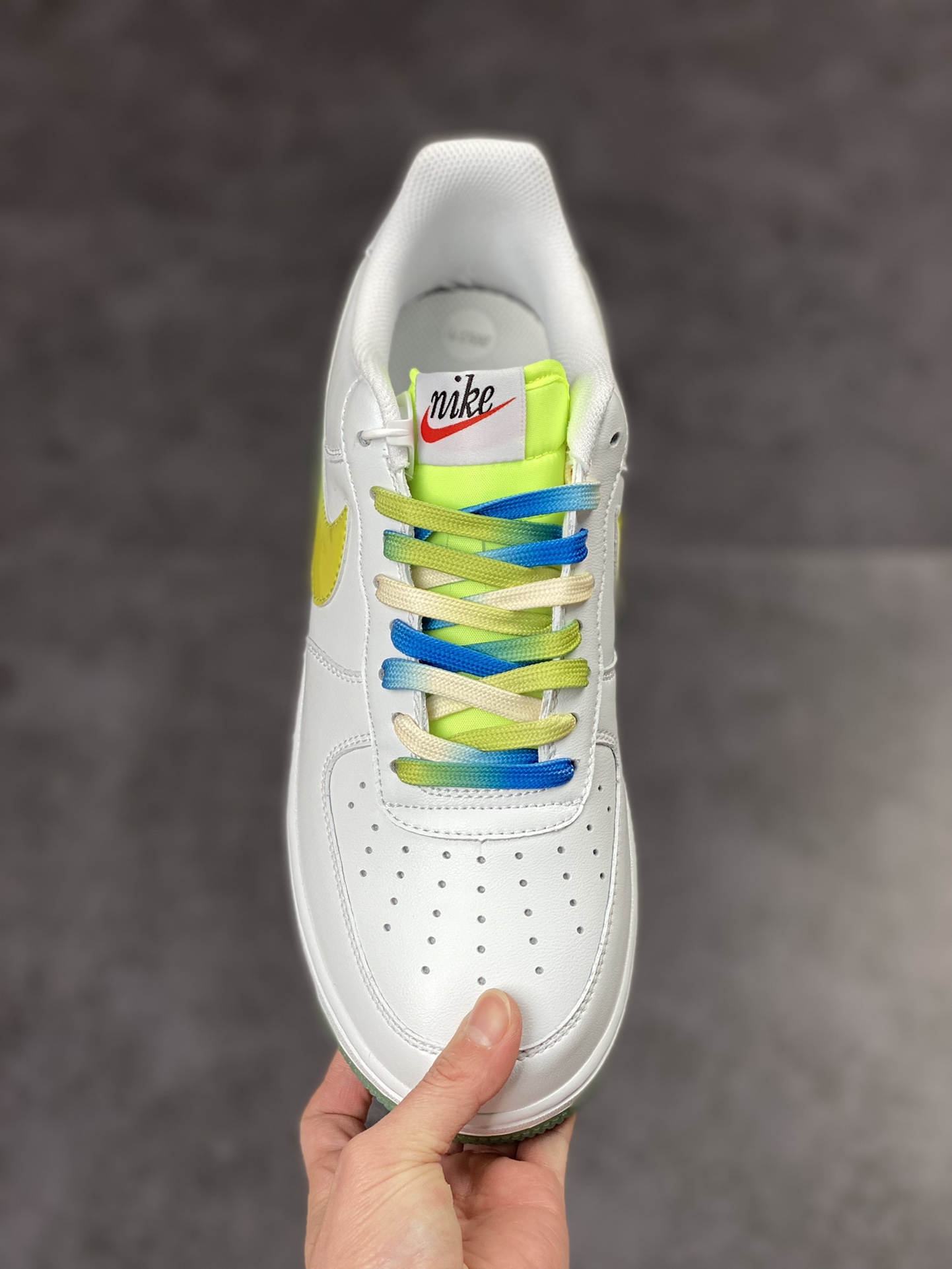 210 Nike Air Force 1 Low 07 白蓝黄渐变 冰柠檬配色 TO1232-111