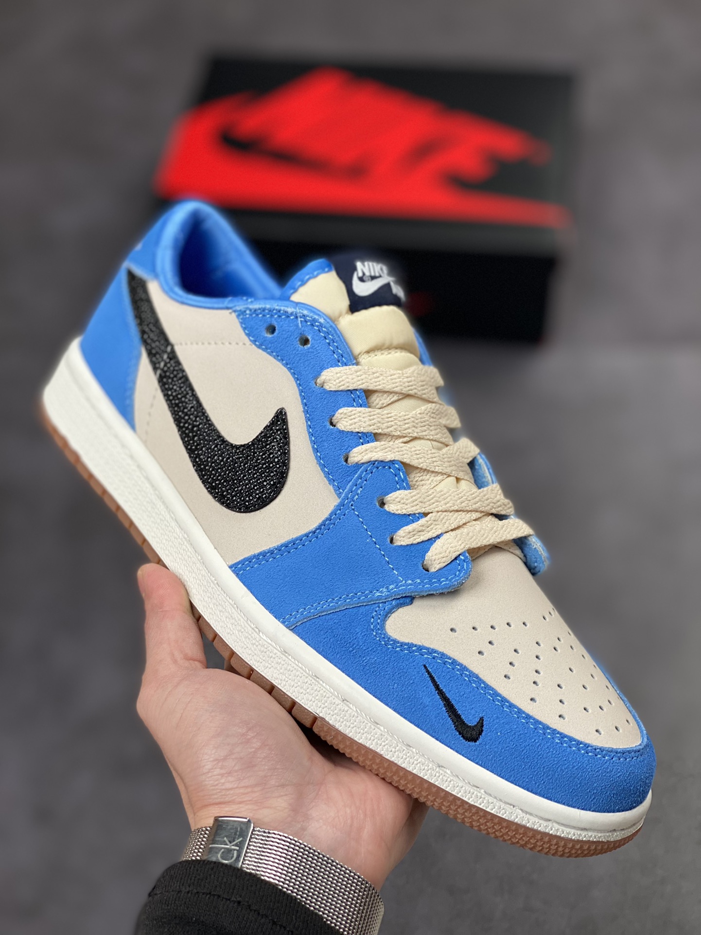 200 Air Jordan 1 Low 白蓝黑 官方同步新色 CZ0790-141