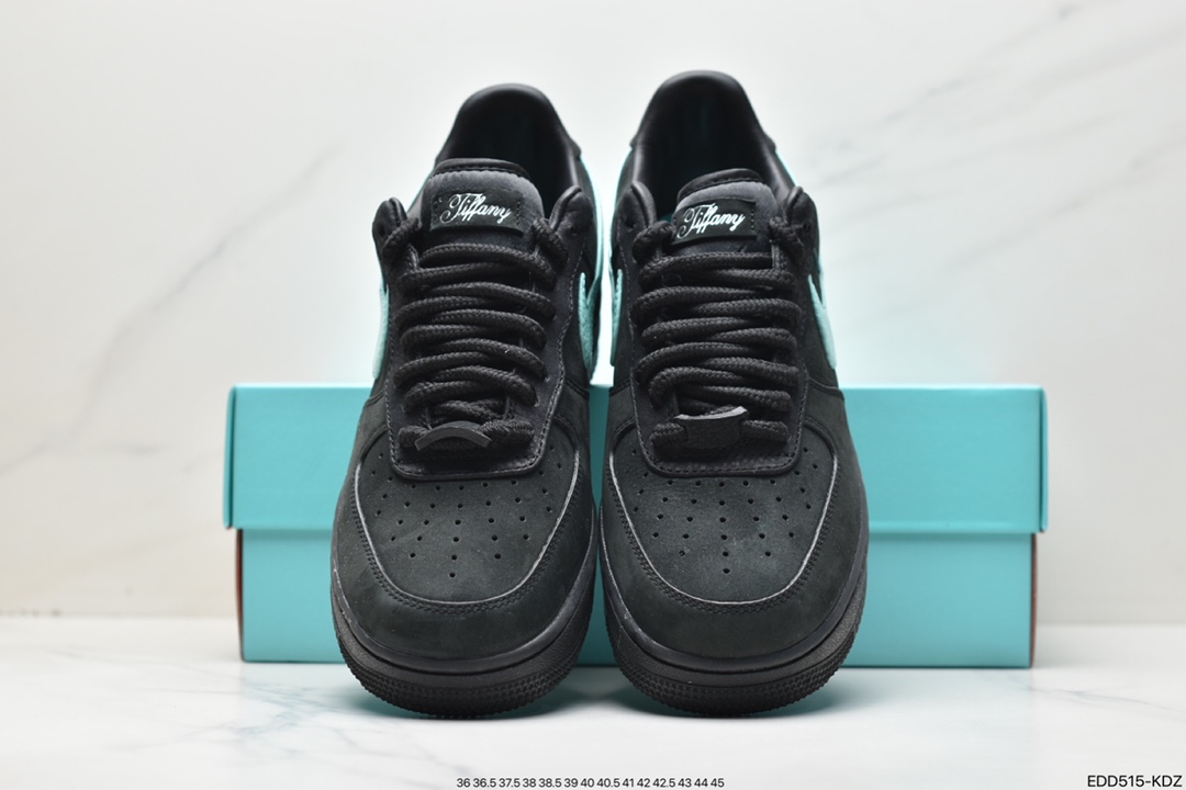 350 联名奢侈品大牌-蒂芙尼/Tiffany & Co. x Nike Air Force 1 Low SP"1837"空军一号“联名黑蒂芙尼蓝”DZ1382-001