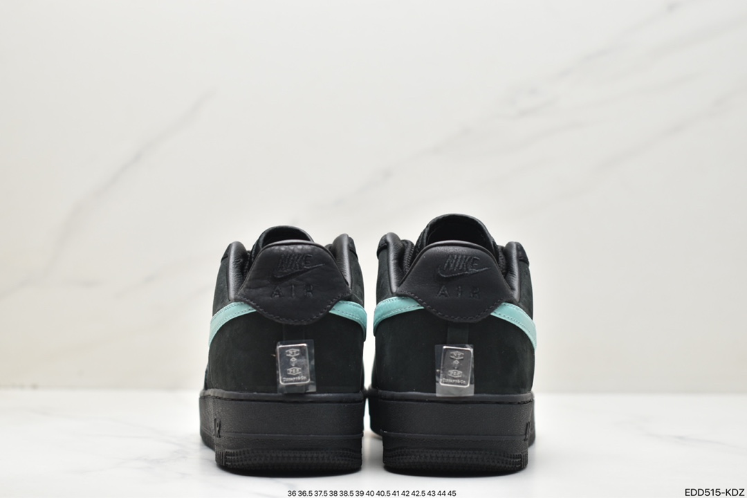 350 联名奢侈品大牌-蒂芙尼/Tiffany & Co. x Nike Air Force 1 Low SP"1837"空军一号“联名黑蒂芙尼蓝”DZ1382-001