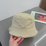 Prada Hats Bucket Hat Unisex Canvas