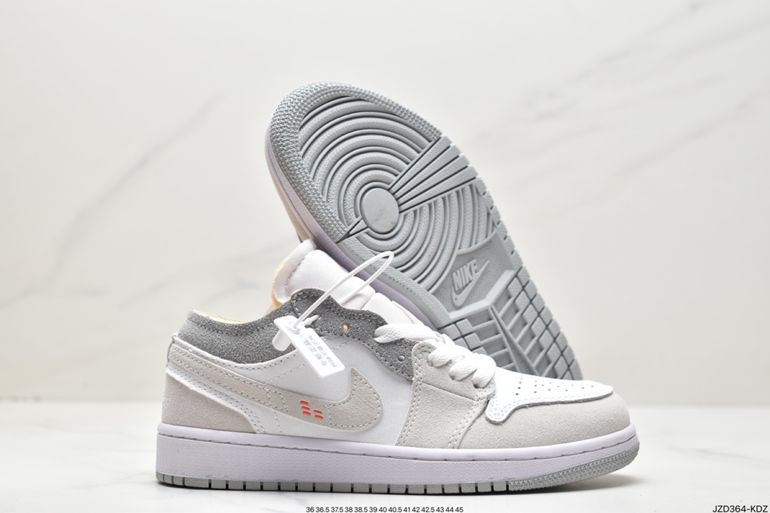 140 Air Jordan 1 Low 灰蓝拼接解构 DN1635-200