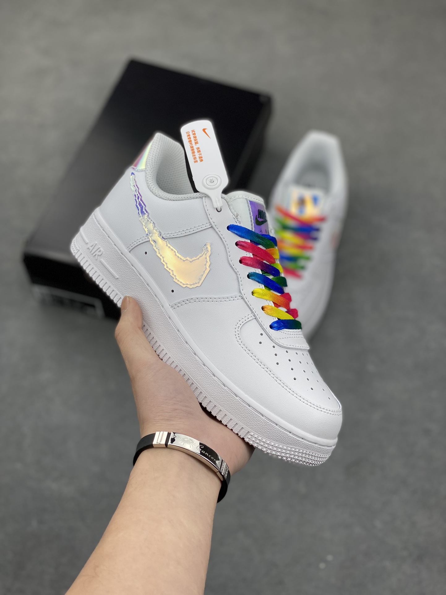 Nike Air Force 1 Low Casual Sneakers - White/Multi-Color - Original Quality 2 i1680373632 2134 0