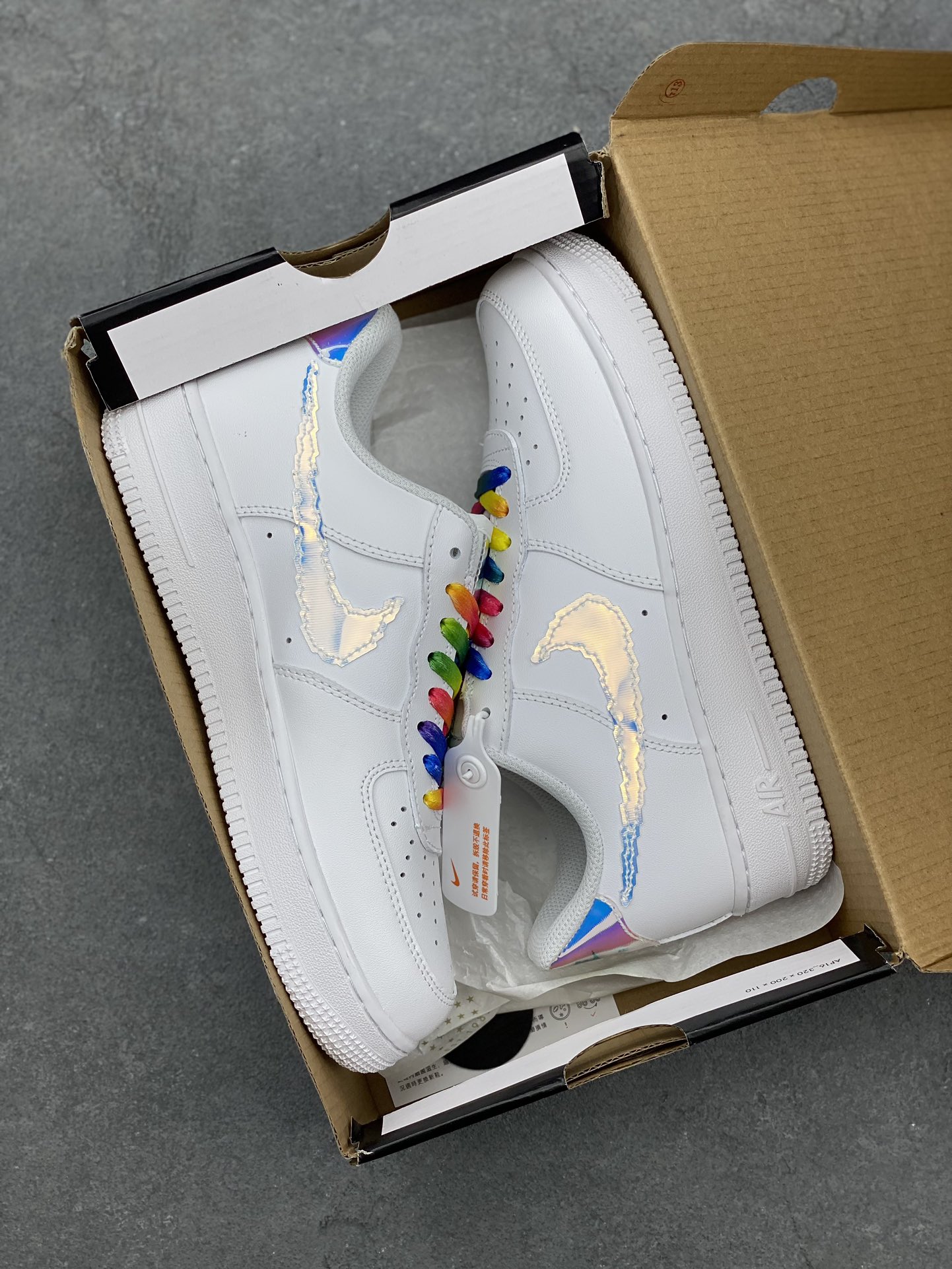Nike Air Force 1 Low Casual Sneakers - White/Multi-Color - Original Quality 10 i1680373632 4247 8
