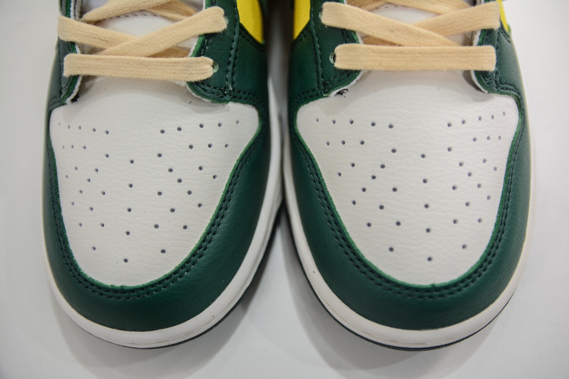 280 纯原 Nike Dunk Low SE ”Noble Green” 经典巴西配色 SB低帮运动休闲板鞋 FD0350-133