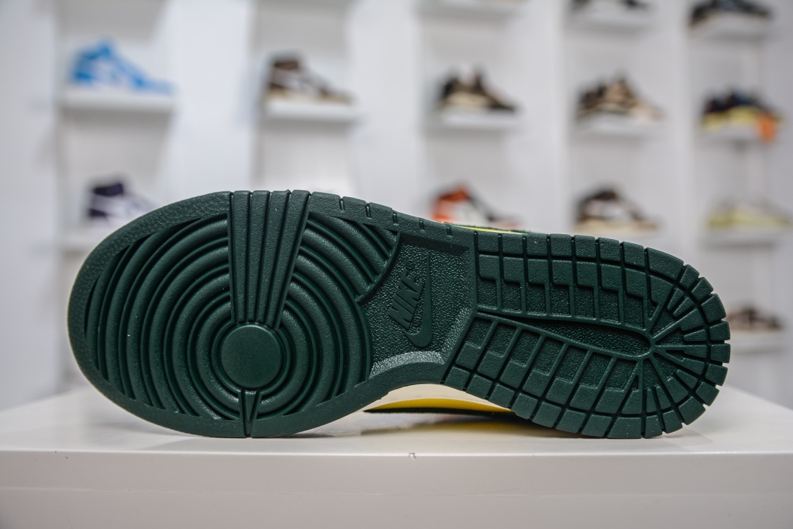 280 纯原 Nike Dunk Low SE ”Noble Green” 经典巴西配色 SB低帮运动休闲板鞋 FD0350-133