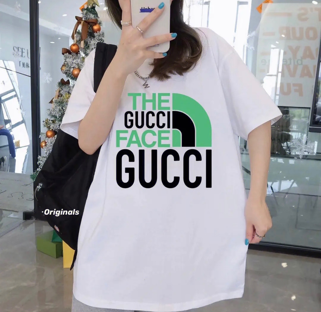 160 新款GUCCi X 北面 联名款 2023春夏 高端数码印花工艺