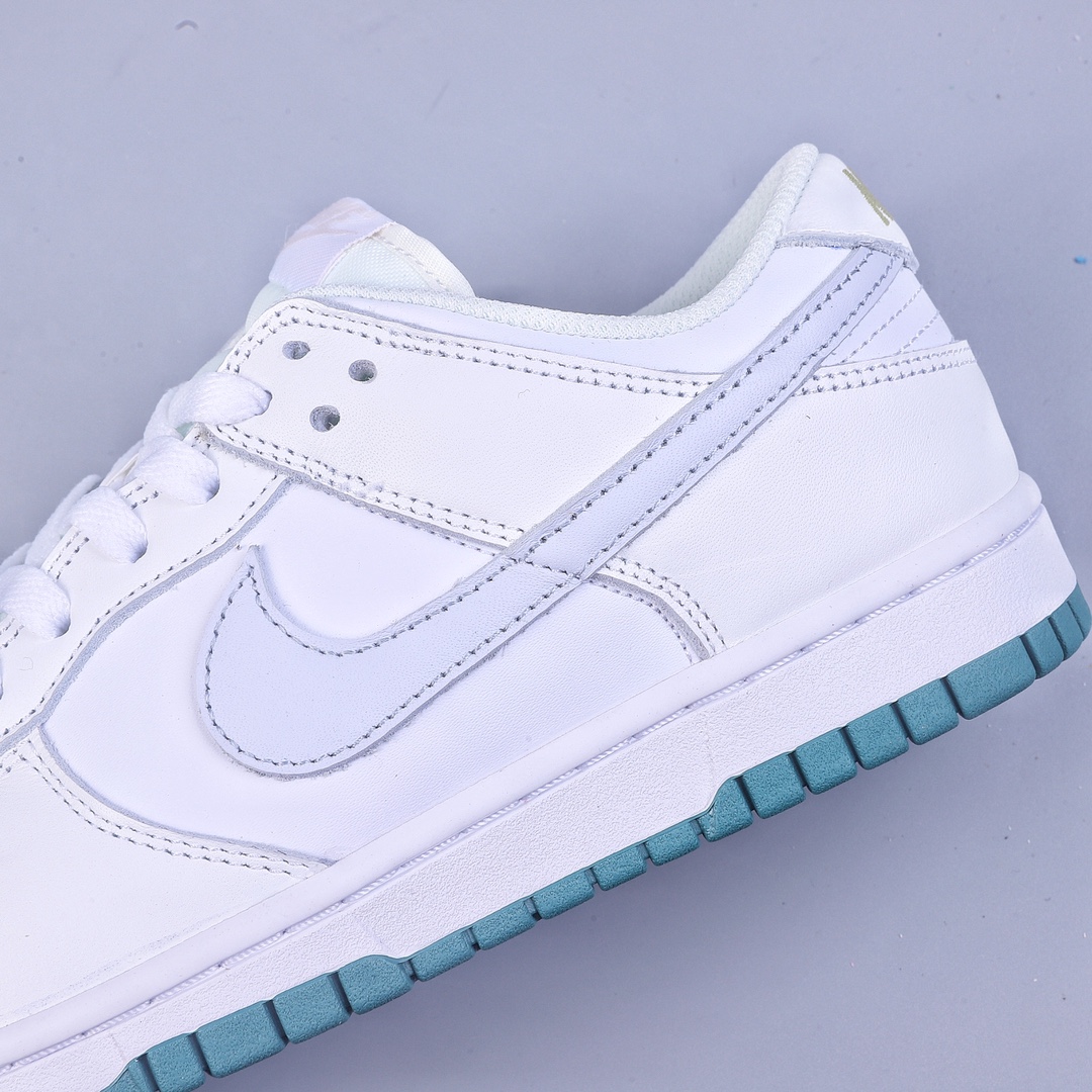 320 S2Nike Dunk Low GS 白绿薄荷 白色皮革鞋