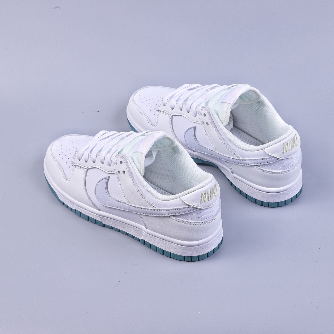 320 S2Nike Dunk Low GS 白绿薄荷 白色皮革鞋