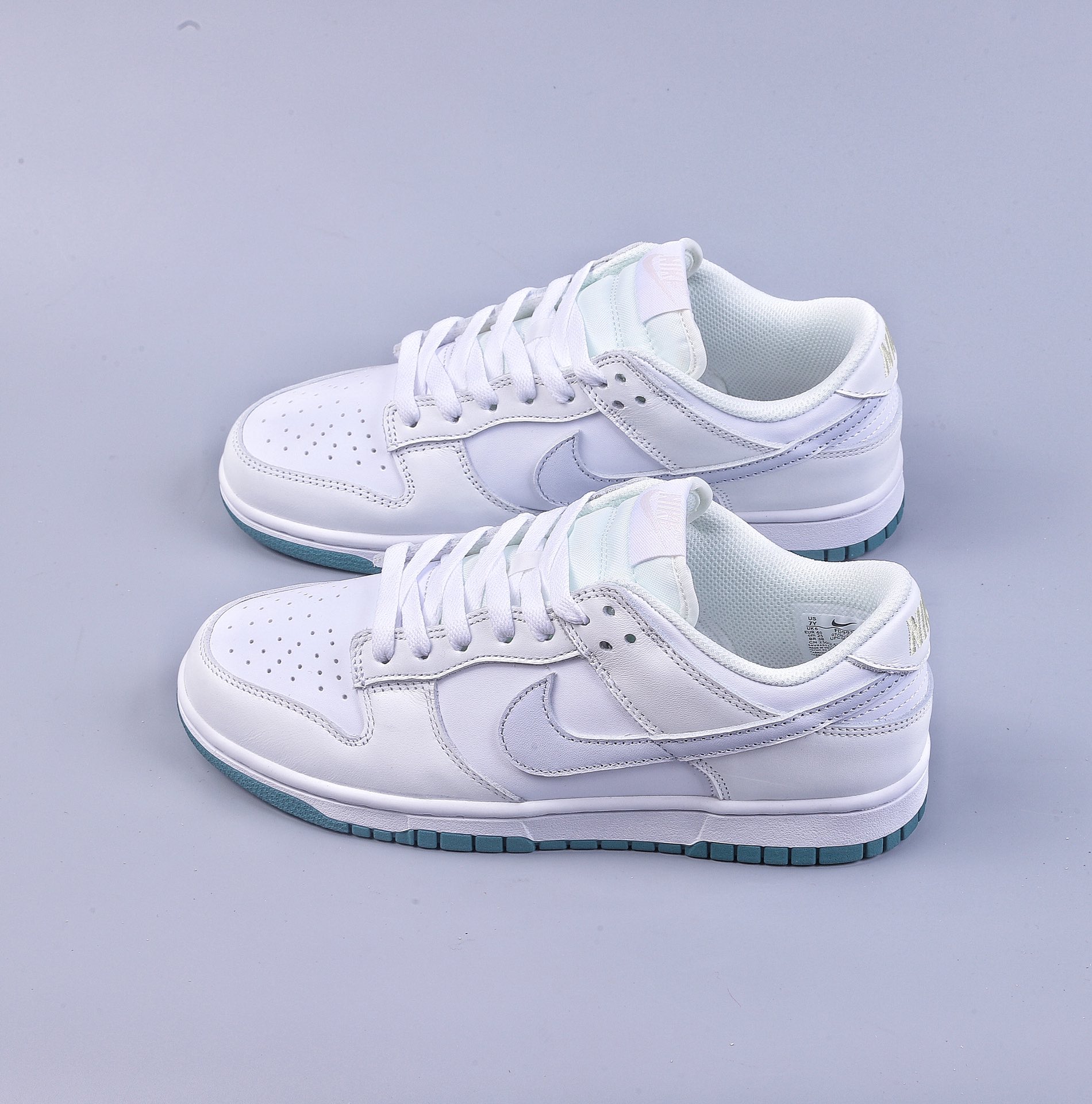 320 S2Nike Dunk Low GS 白绿薄荷 白色皮革鞋