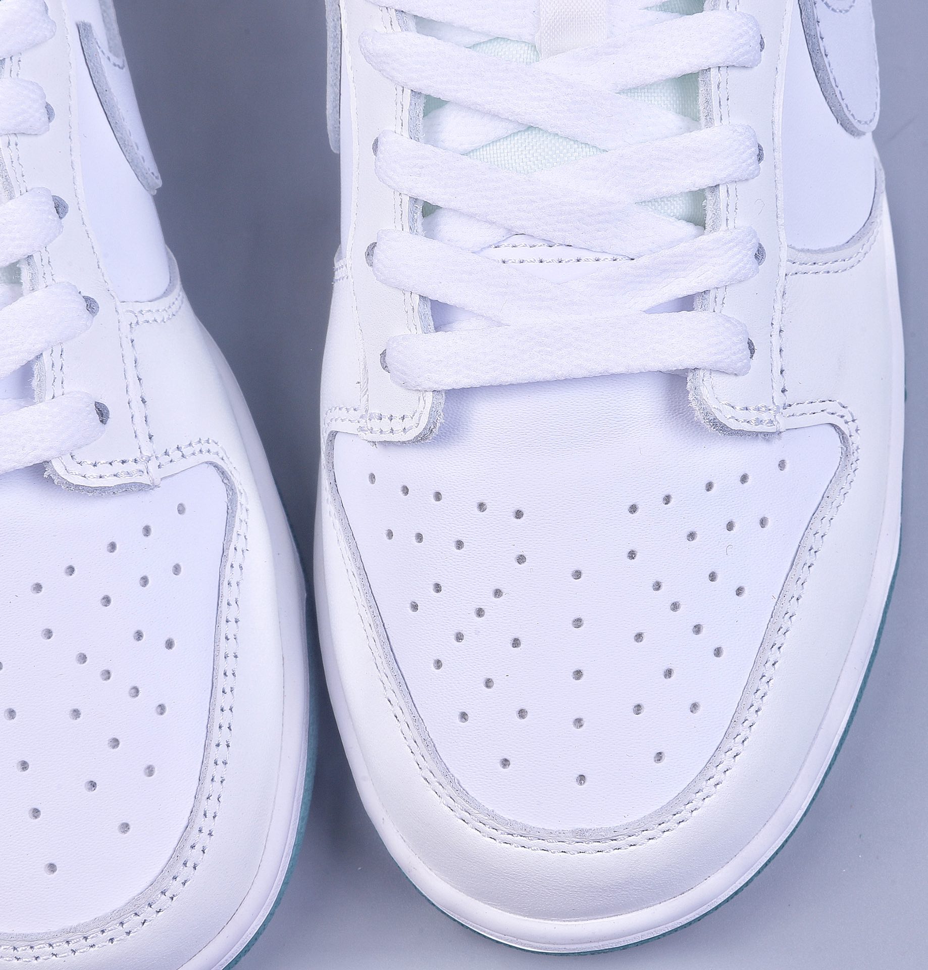 320 S2Nike Dunk Low GS 白绿薄荷 白色皮革鞋
