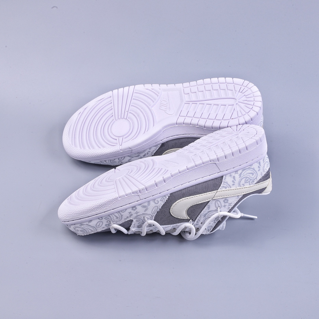 220 Nike Dunk Low ESS 反转腰果花 定制版解构绑带休闲板鞋 DJ9955-100