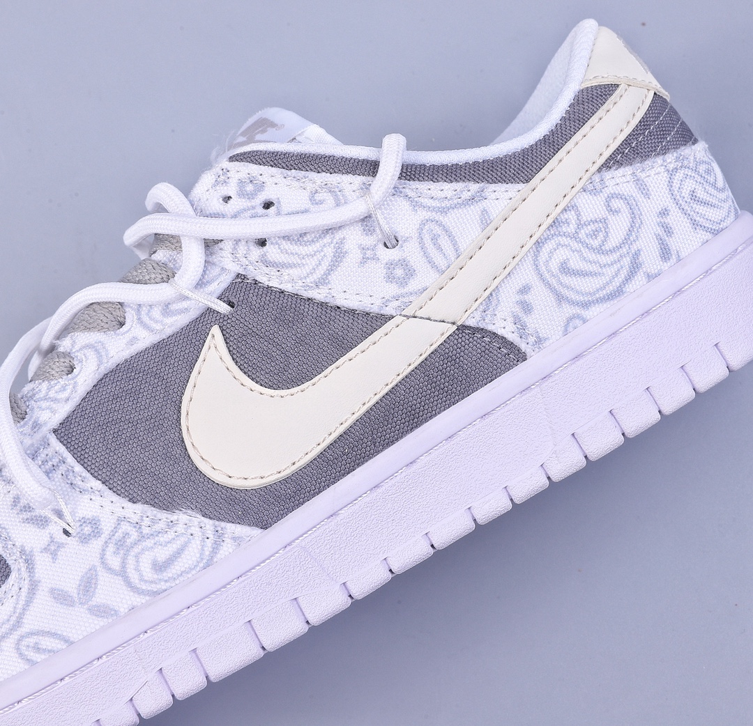 220 Nike Dunk Low ESS 反转腰果花 定制版解构绑带休闲板鞋 DJ9955-100