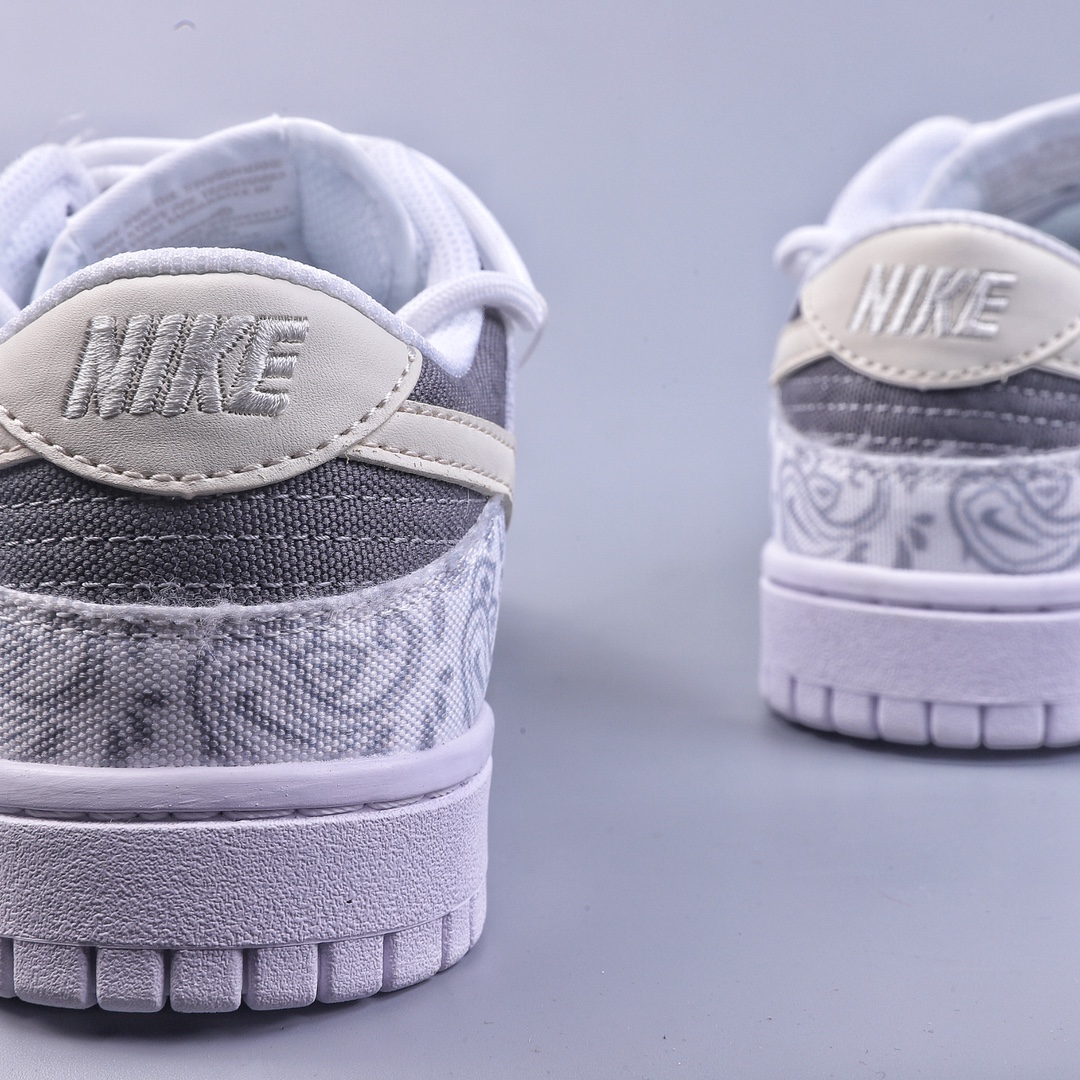 220 Nike Dunk Low ESS 反转腰果花 定制版解构绑带休闲板鞋 DJ9955-100