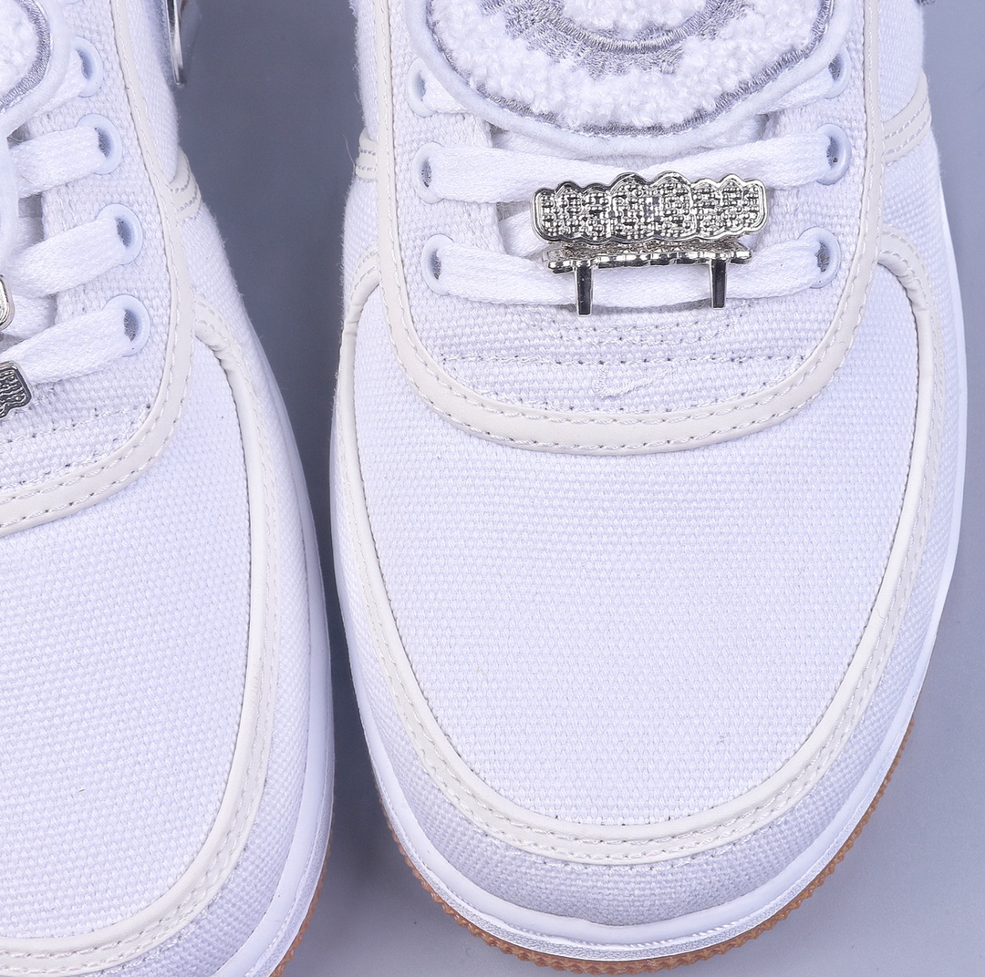 350 纯原 Travis Scott x Nike Air Force 1 TS联名拼接空军一号 纯白 AQ4211-100