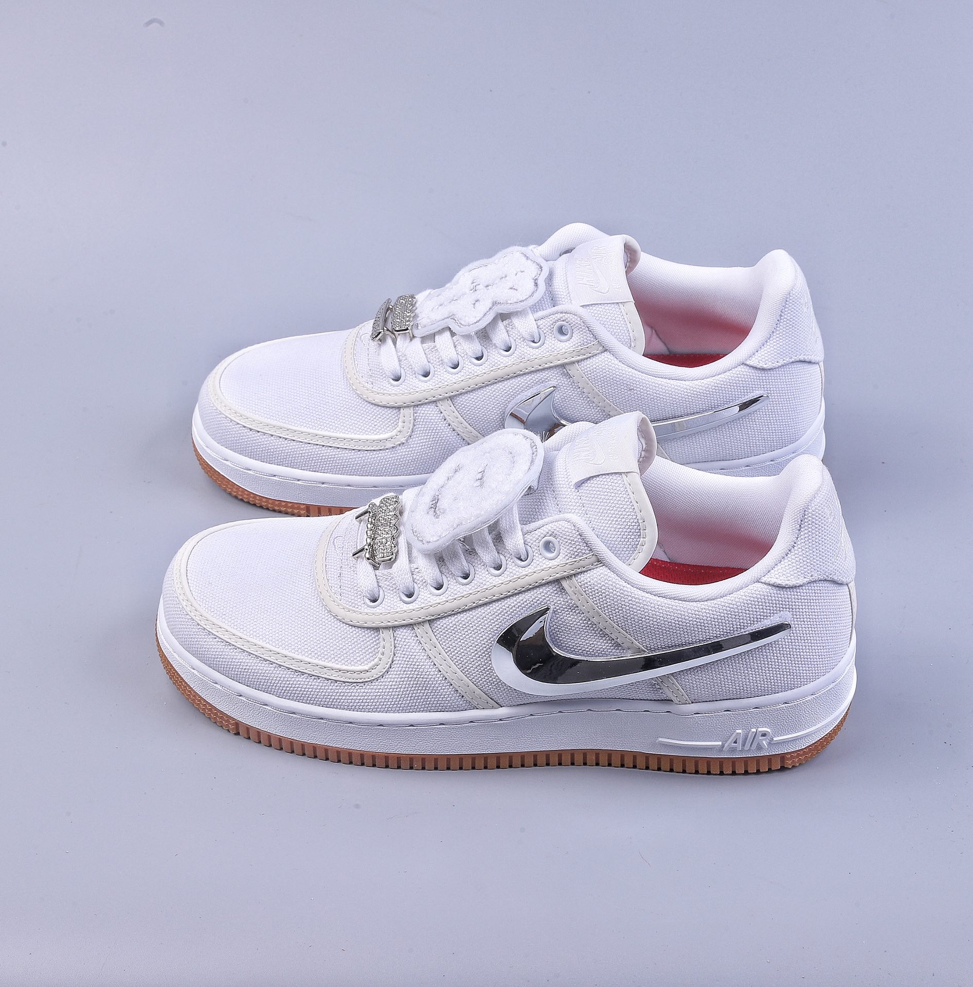 350 纯原 Travis Scott x Nike Air Force 1 TS联名拼接空军一号 纯白 AQ4211-100
