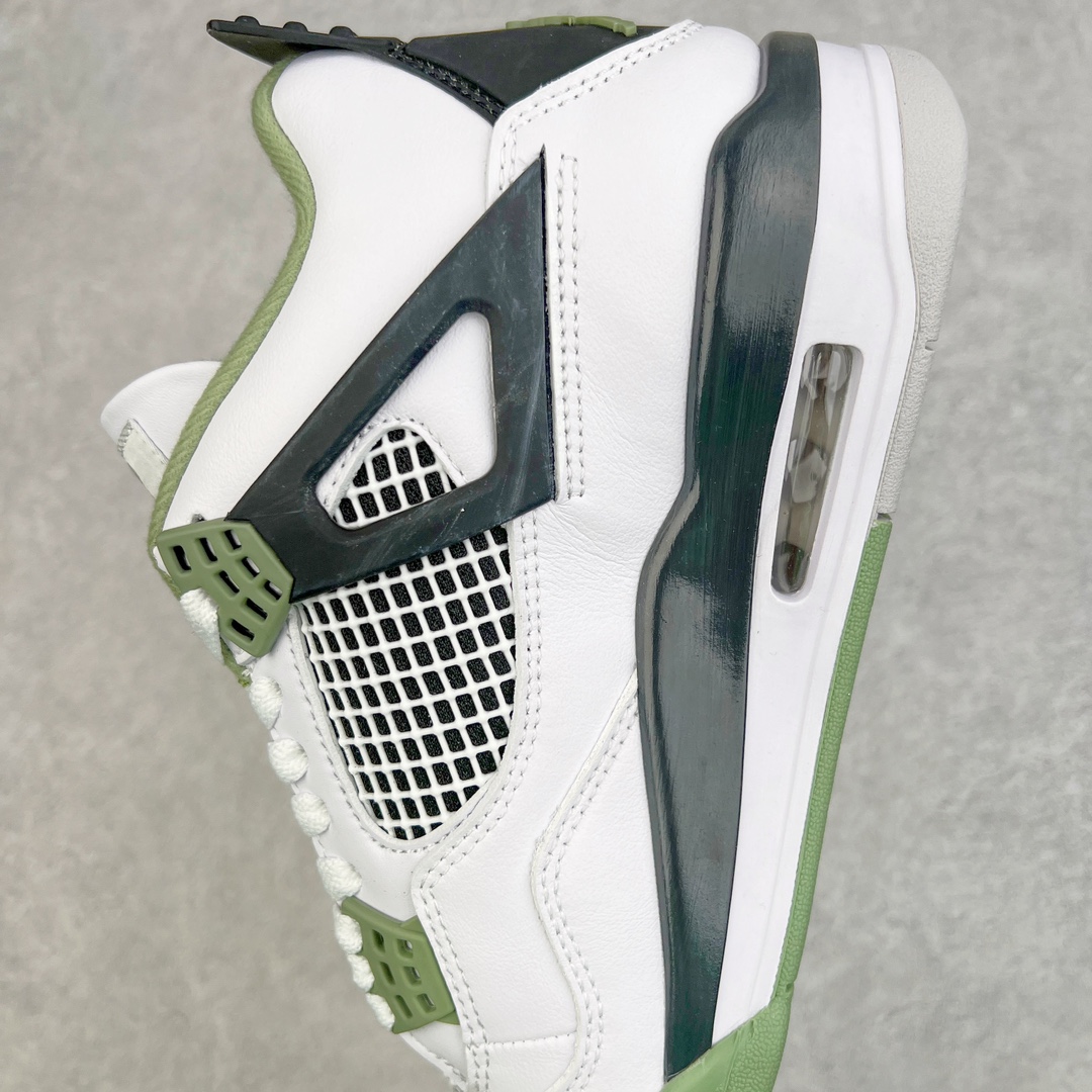 图片[7]-＃PB版 福利特价 Air Jordan AJ4 Retro 耗时半年巨作 全套原纸板楦头开发 调试30余版 确保原汁原味完美呈现四代版型 一比一鞋头弧度高度趴度鞋身弧度 此版本只针对中端市场 皮料材质有所更替 其他数据细节工艺流程均保持公司一致 细节品控鞋型随意秒杀市面3XX 4XX 原厂TPU网格鞋带扣 正确内里网布 菱角分明不变形无多余毛边 柔软性质感一致于原鞋 原厂织唛标 原厂飞人电绣工艺 独家绑鞋带手法 印刷中底布 四线拉帮 米色美纹纸贴合固定 进口港宝加持 后跟自然饱满 全鞋荧光划线卡点 追求极致完美 每一双都是工艺品 多重QC质检 超越公司货的品控标准 实实在在的免检产品 尺码：40 40.5 41 42 42.5 43 44 44.5 45 46 47.5-选品中心